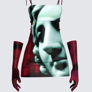 Lady of Liberty Mini dress and glove set